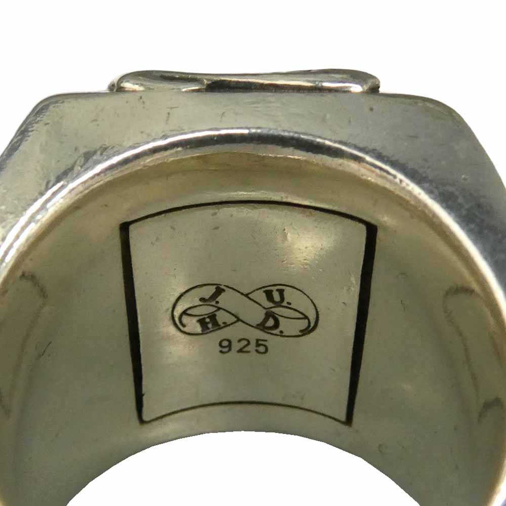 Justin Davis ジャスティンデイビス SRJ504 S.E.X. SEX RING セックスリング 白蝶貝 オニキス シルバー系 16.5号【中古】