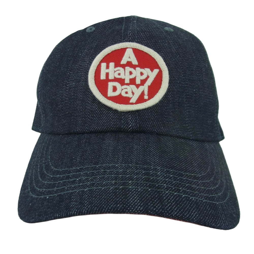 UES ウエス 82DC A HAPPY DAY! デニム キャップ 帽子 インディゴブルー系 XL【極上美品】【中古】