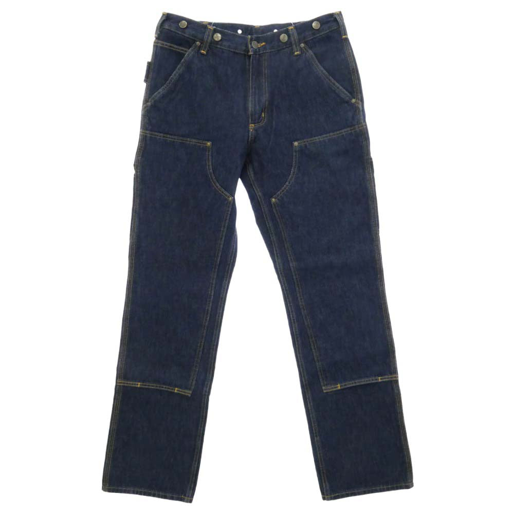 Carhartt カーハート BD3890-M ヘビーウエイト ダブルフロント ロガージーン ダブルニー デニム ペインター パンツ インディゴブルー系【中古】