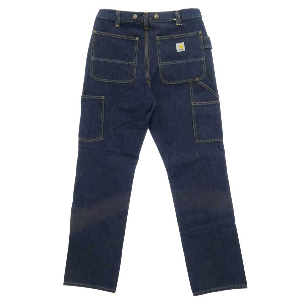 Carhartt カーハート BD3890-M ヘビーウエイト ダブルフロント ロガージーン ダブルニー デニム ペインター パンツ インディゴブルー系【中古】