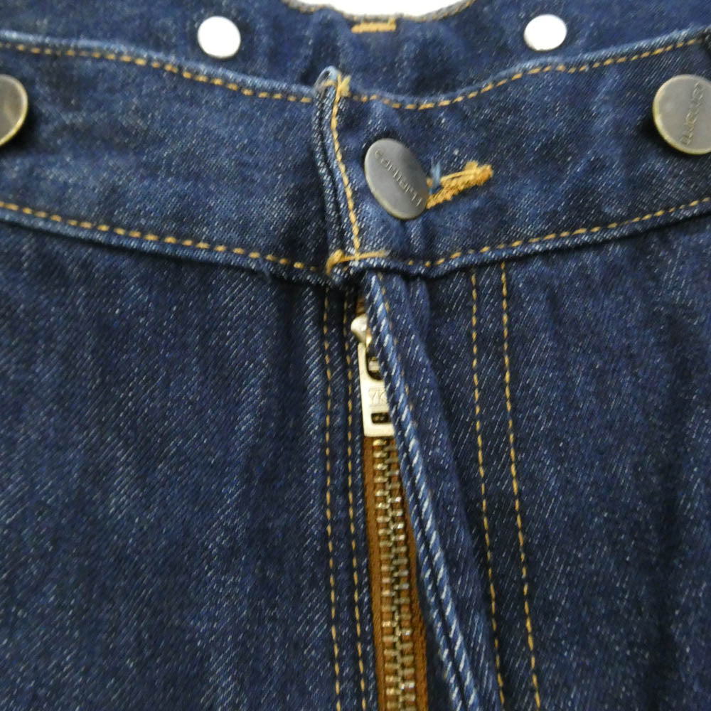 Carhartt カーハート BD3890-M ヘビーウエイト ダブルフロント ロガージーン ダブルニー デニム ペインター パンツ インディゴブルー系【中古】