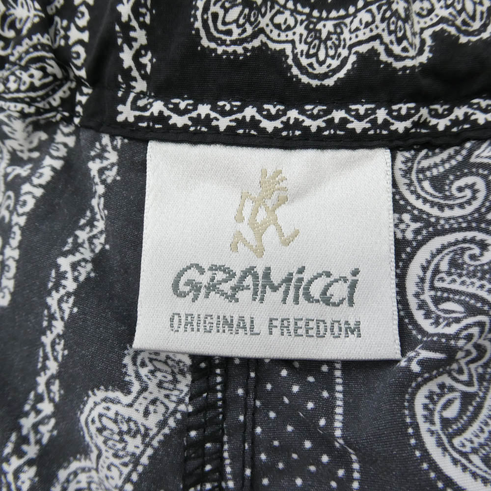 Gramicci グラミチ EDIFICE エディフィス GMP3-S2019 ペイズリー柄 ナイロン ショート パンツ ブラック系 L【中古】