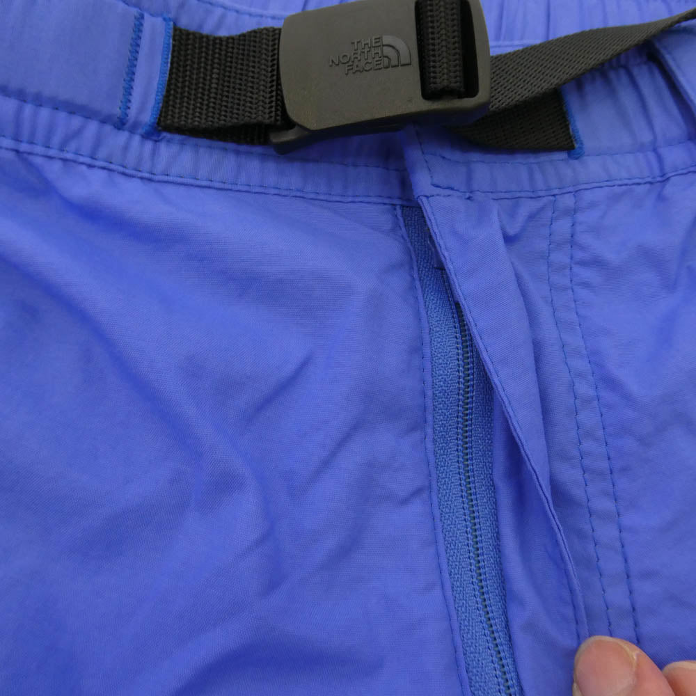 THE NORTH FACE ノースフェイス NB42334 Nuptse Short ヌプシ ショーツ ウェビングベルト付き ショートパンツ ブルー系 アイボリー系 XL【中古】
