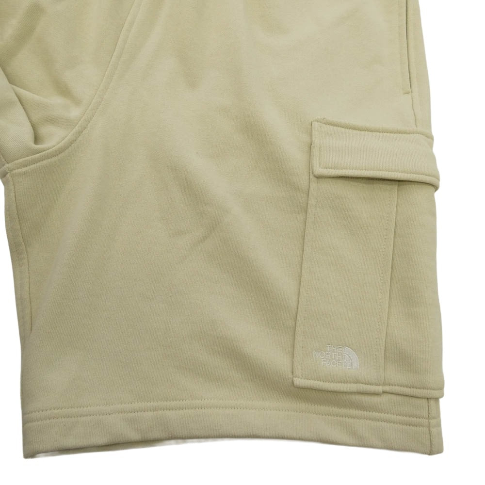 THE NORTH FACE ノースフェイス NB42450 Sweat Cargo Short スウェット カーゴ ショーツ ショートパンツ ベージュ系 M【極上美品】【中古】