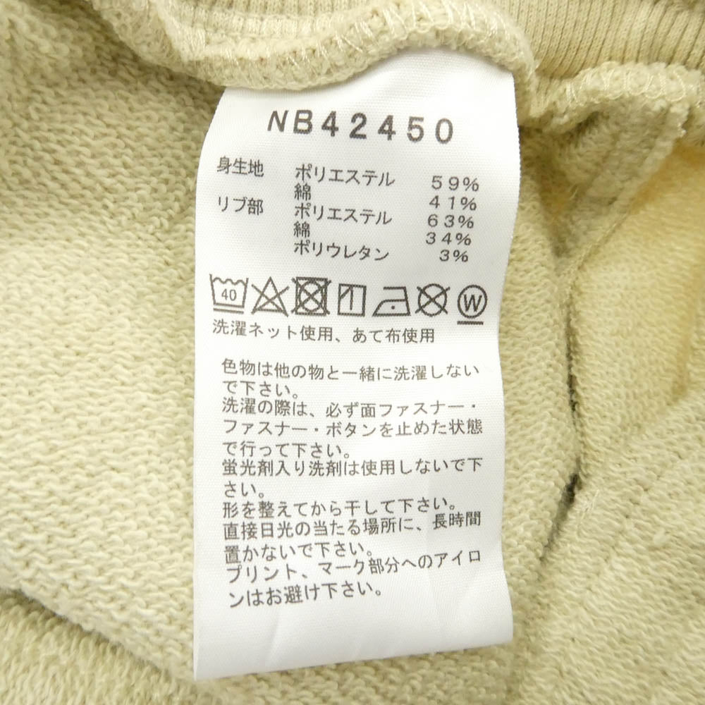 THE NORTH FACE ノースフェイス NB42450 Sweat Cargo Short スウェット カーゴ ショーツ ショートパンツ ベージュ系 M【極上美品】【中古】