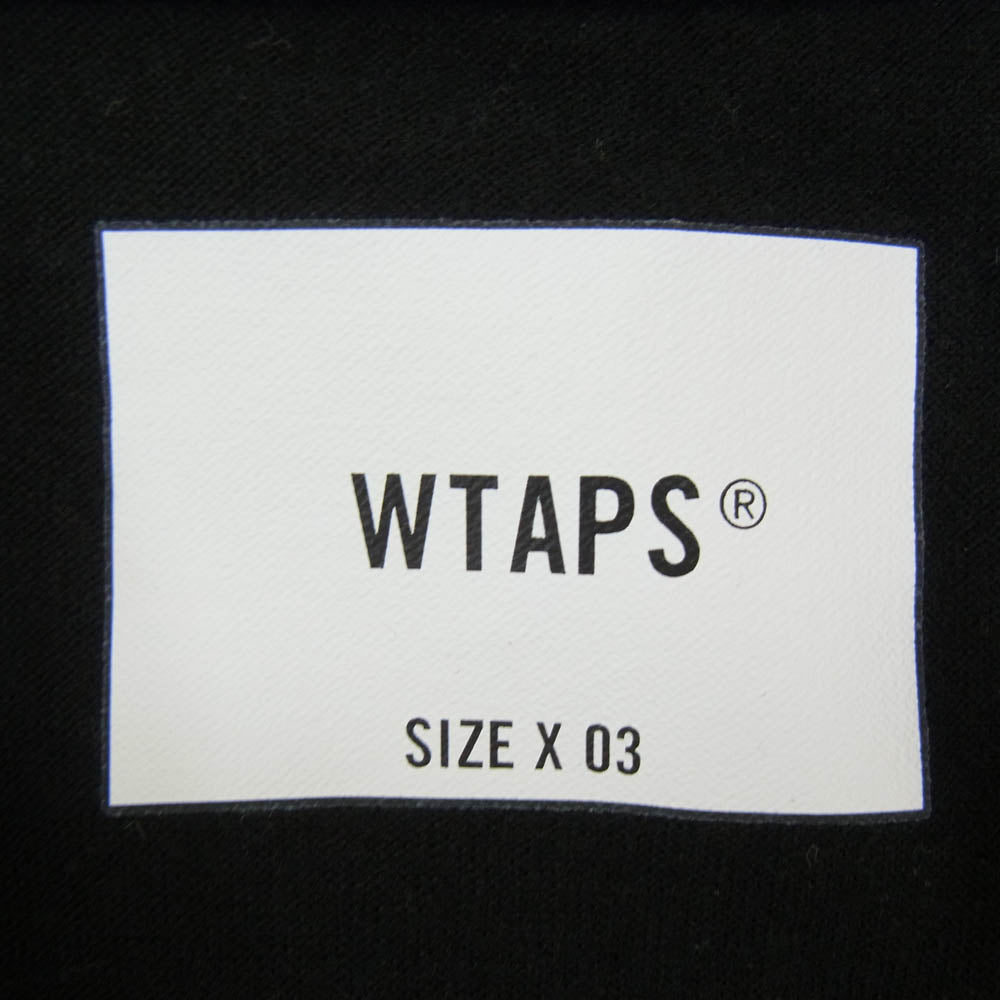 WTAPS ダブルタップス 23SS 231ATDT-CSM41 SAC 02 SS COTTON CREVASSE POCKET TEE エスエーシー ゼロツー ショートスリーブ コットンクレヴァス ポケット Tシャツ 半袖カットソー ブラック系 X03【中古】
