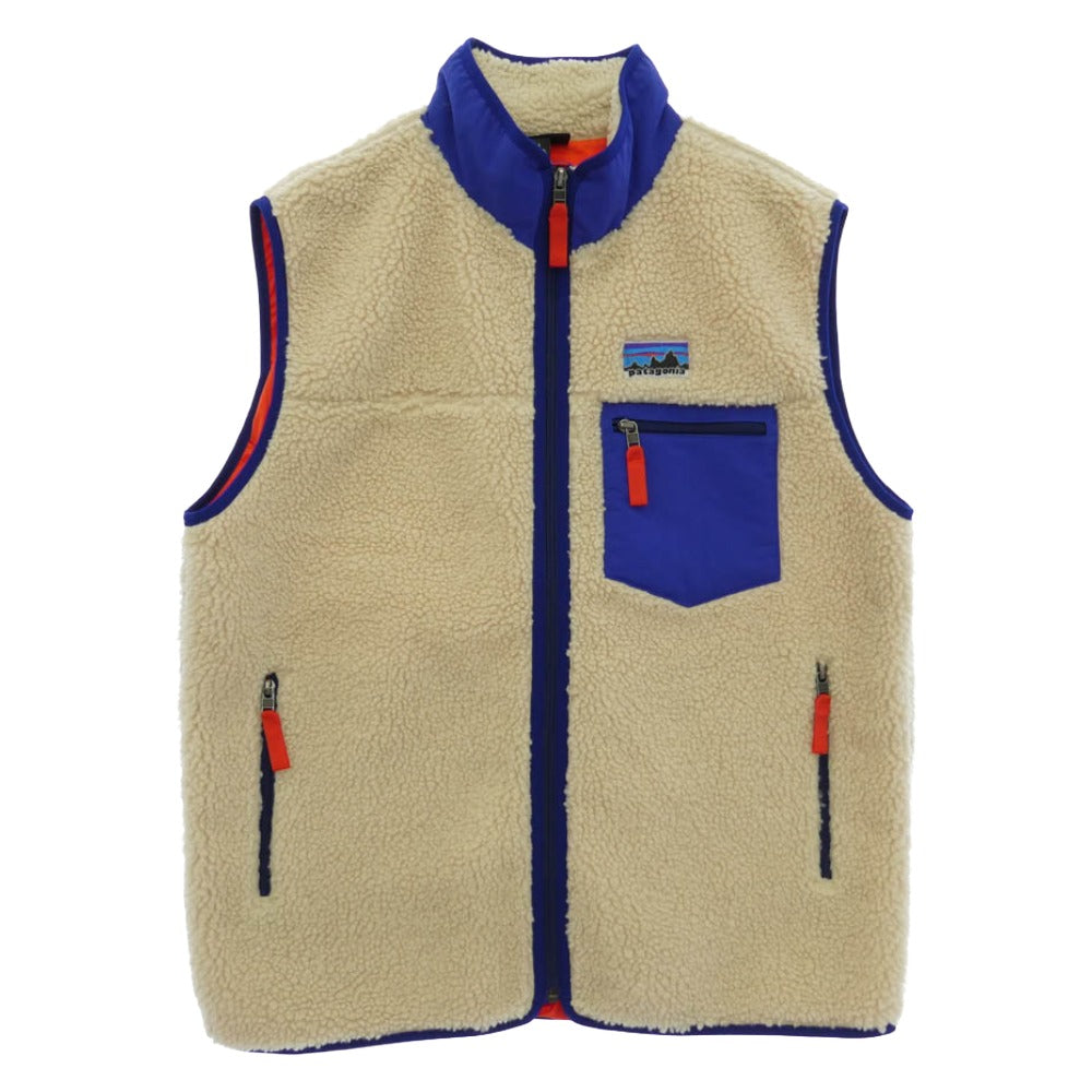 patagonia パタゴニア 25AW STY23049FA25 Mens Classic RetroX Vest メンズ クラシック レトロX ベスト ブルー系 アイボリー系 L【中古】