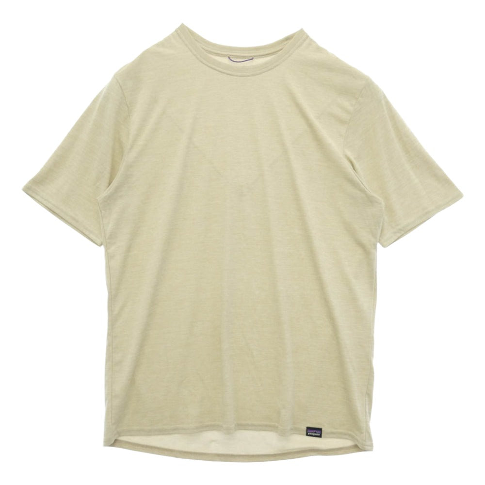 patagonia パタゴニア 45215 メンズ キャプリーン クール デイリー 半袖 Tシャツ ベージュ系 S【美品】【中古】
