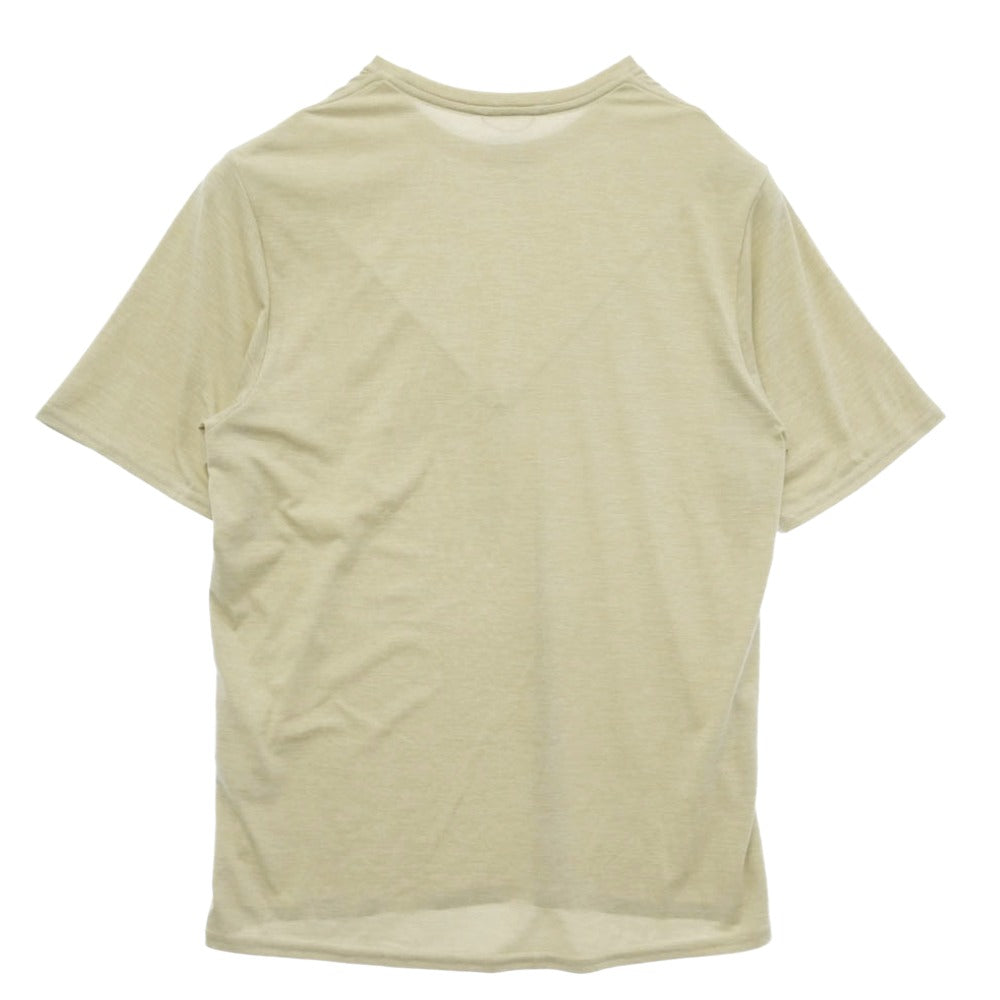 patagonia パタゴニア 45215 メンズ キャプリーン クール デイリー 半袖 Tシャツ ベージュ系 S【美品】【中古】