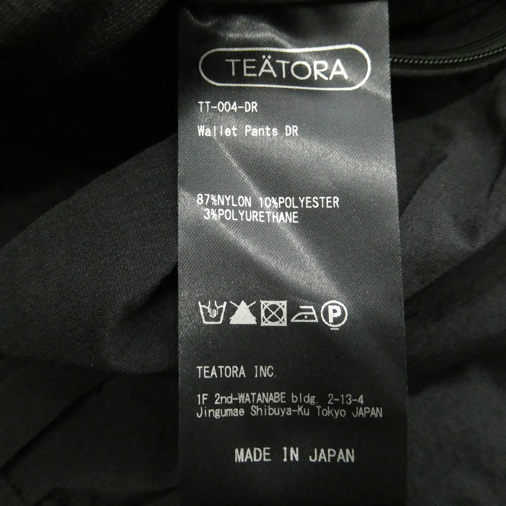 TEATORA テアトラ TT-004-DR WALLET PANTS DR ウォレット パンツ ブラック系 1【中古】