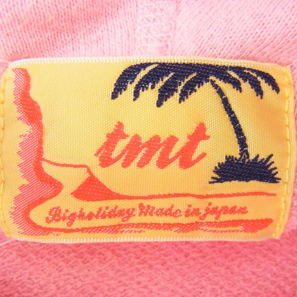TMT ティーエムティー TMT YOURS BIG 3 コットン 日本製 フーディー パーカー ピンク系 XS【中古】