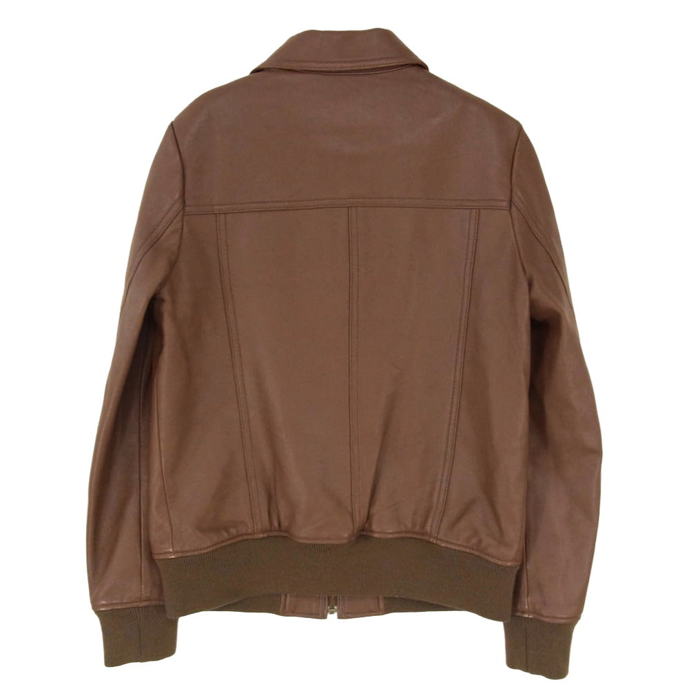 HYSTERIC GLAMOUR ヒステリックグラマー ラムレザー ブルゾン ジャケット ブラウン系 FREE【中古】