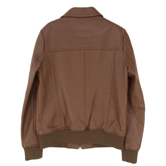 HYSTERIC GLAMOUR ヒステリックグラマー ラムレザー ブルゾン ジャケット ブラウン系 FREE【中古】
