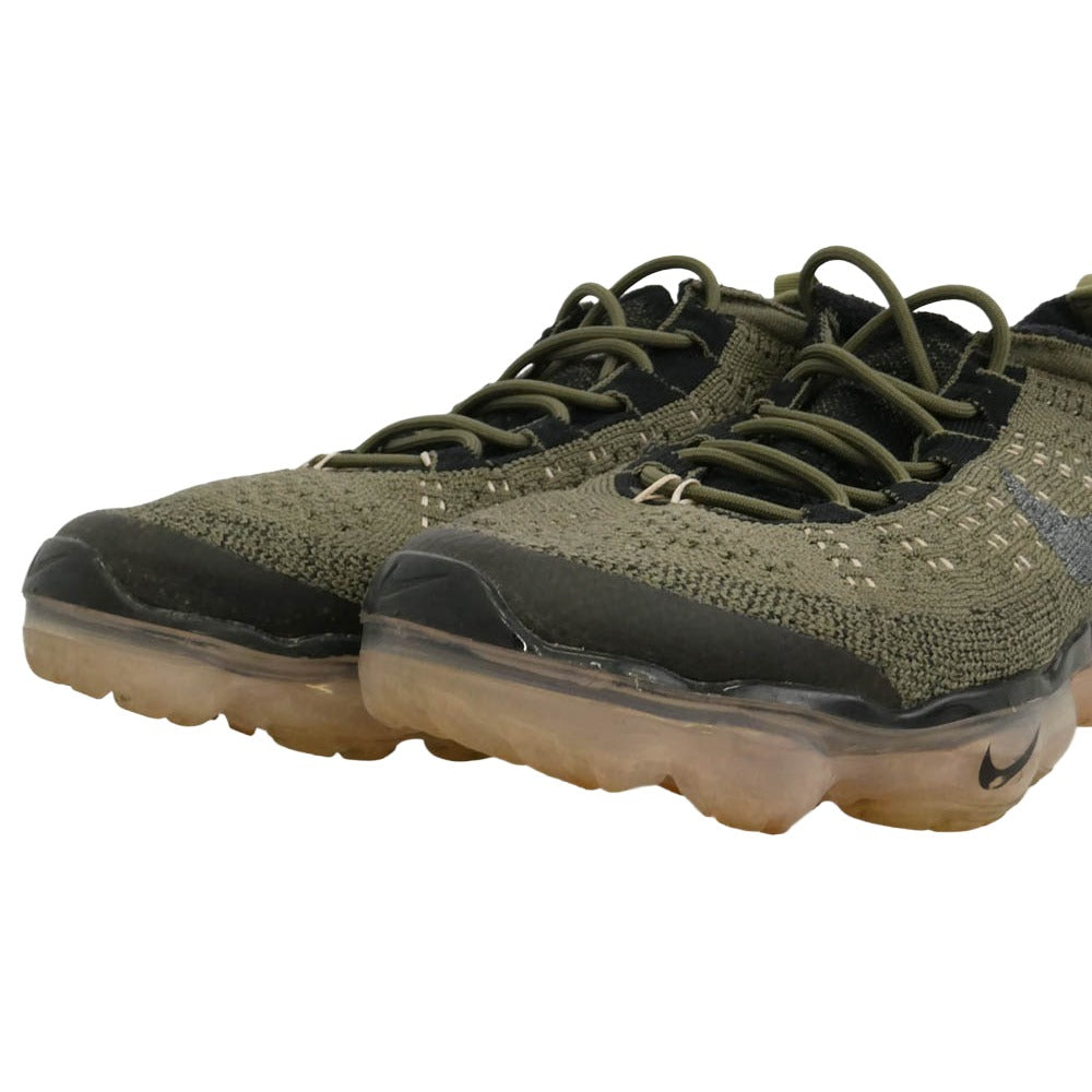 NIKE ナイキ DV1678-200 Air VaporMax 2023 Flyknit Medium Olive Pink Oxford Black エアヴェイパー マックス フライニット ランニングシューズ ローカットスニーカー モスグリーン系 ブラック系 26cm【中古】