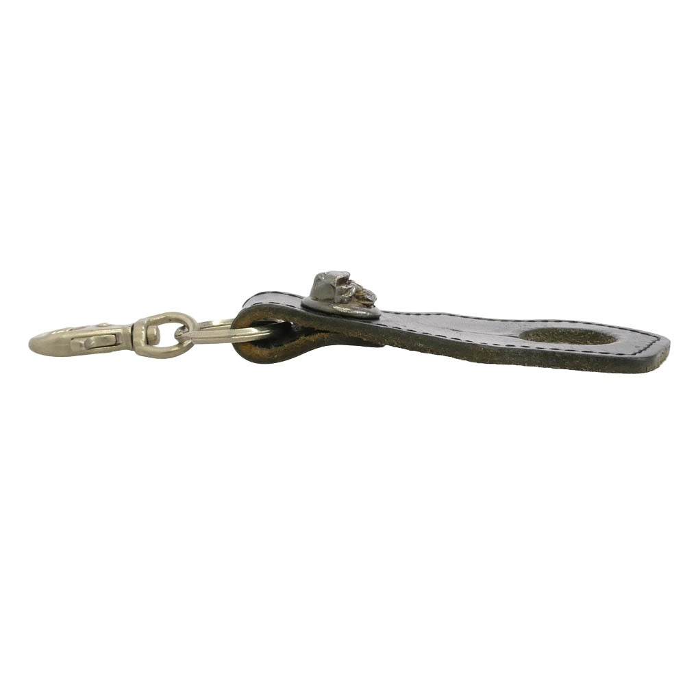 ALZUNI アルズニ スカル コンチョ レザー キーホルダー ブラック系【中古】