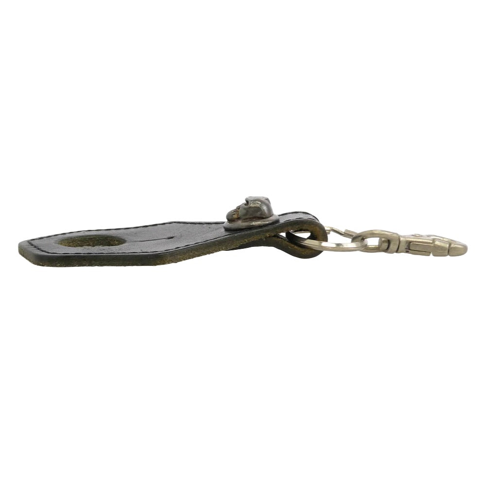 ALZUNI アルズニ スカル コンチョ レザー キーホルダー ブラック系【中古】