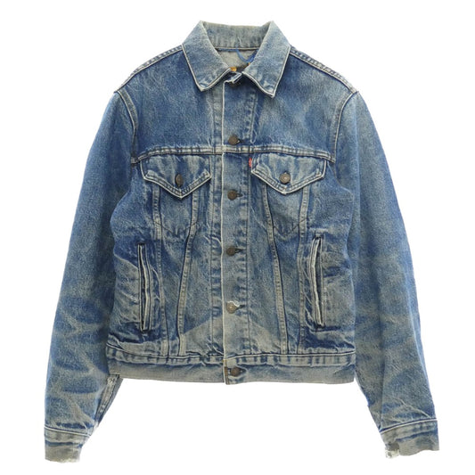 Levi's リーバイス 70401-0818 VINTAGE ヴィンテージ 80s USA製 米国製 フェイエットビル工場 ボタン裏刻印527 ネルライナー デニムジャケット 38 インディゴブルー系 38【中古】
