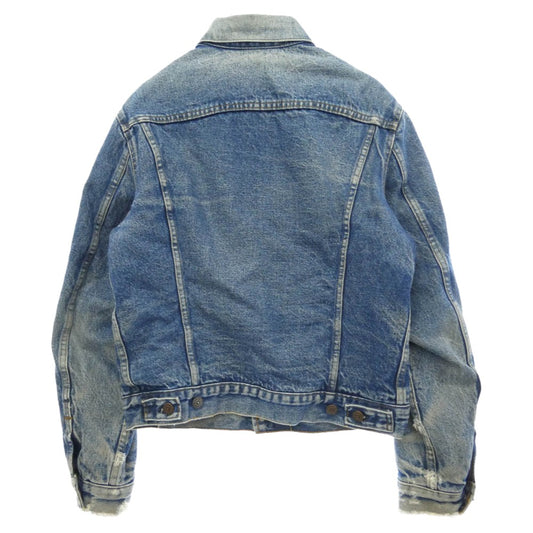 Levi's リーバイス 70401-0818 VINTAGE ヴィンテージ 80s USA製 米国製 フェイエットビル工場 ボタン裏刻印527 ネルライナー デニムジャケット 38 インディゴブルー系 38【中古】