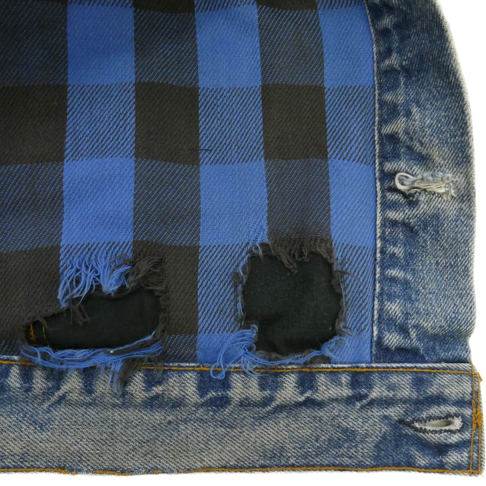 Levi's リーバイス 70401-0818 VINTAGE ヴィンテージ 80s USA製 米国製 フェイエットビル工場 ボタン裏刻印527 ネルライナー デニムジャケット 38 インディゴブルー系 38【中古】