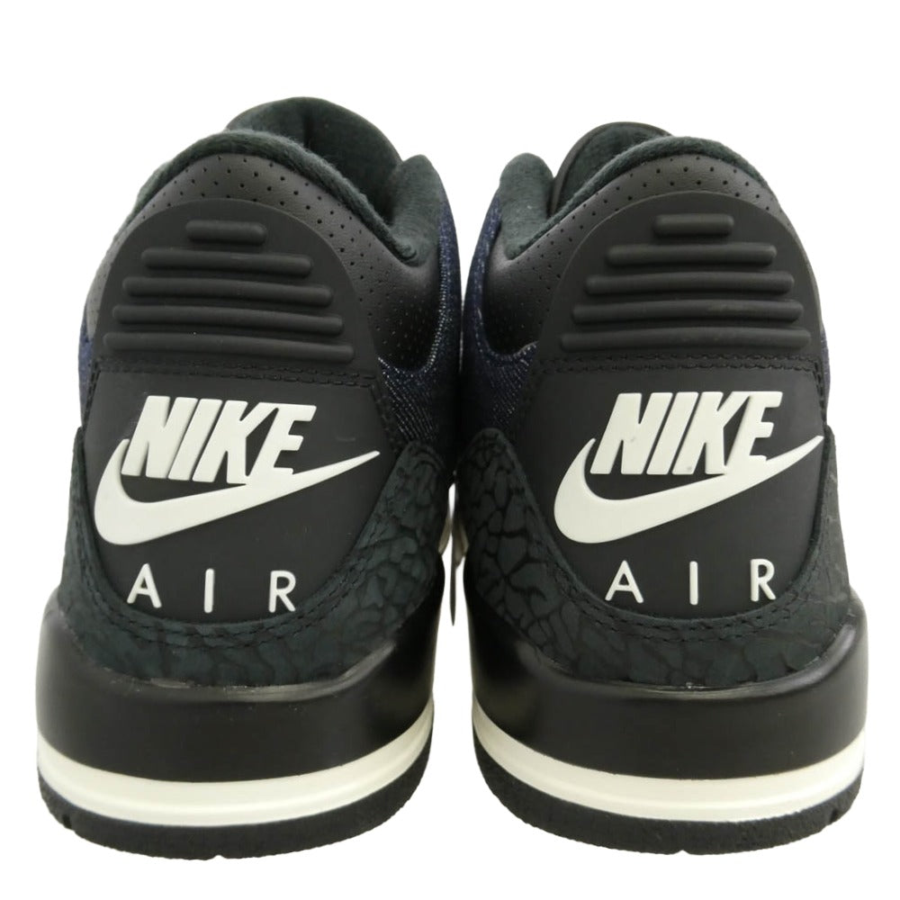 NIKE ナイキ Levi's リーバイス IH7959-400 × Levi’s Air Jordan 3 Retro SP Indigo and Gym Red (LEVI'S Tab)リーバイス エアジョーダン3 レトロ SP ローカット スニーカー ブラック系 ダークネイビー系 26cm【新古品】【未使用】【中古】