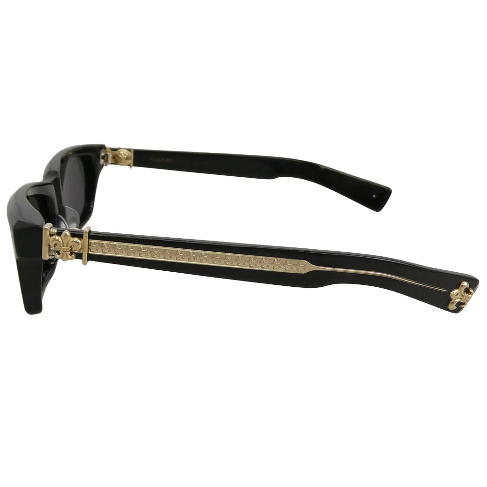 CHROME HEARTS クロムハーツ（原本無） SPLAT-A BSフレア テンプル アイウェア サングラス メガネ ブラック系 55□17-143【中古】