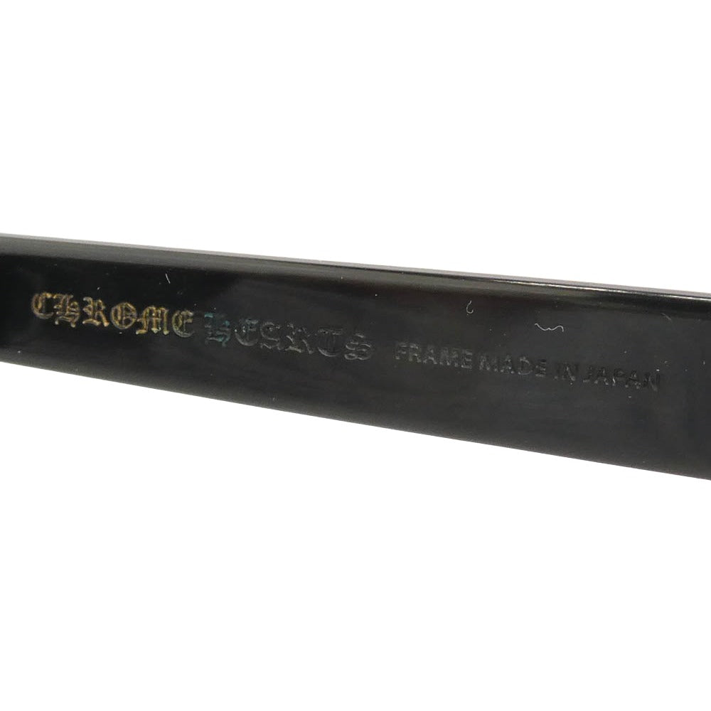 CHROME HEARTS クロムハーツ（原本無） SPLAT-A BSフレア テンプル アイウェア サングラス メガネ ブラック系 55□17-143【中古】