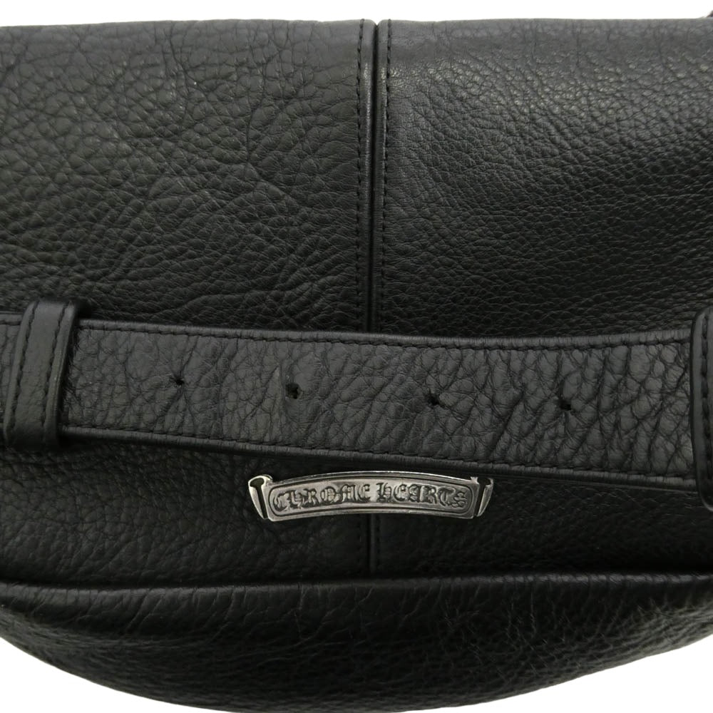 CHROME HEARTS クロムハーツ（原本有） #1 SNAT PACK スナットパック ダガージップ ガンスリンガーベルト レザー ウエストバッグ ブラック系【中古】