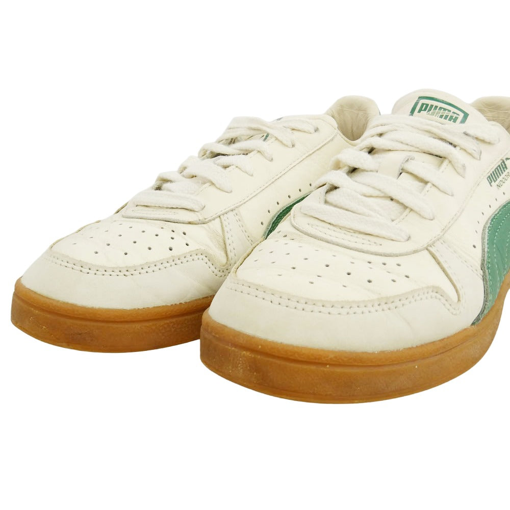 PUMA プーマ 395363-02 INDOOR OG FROSTED IVORY-VINE インドア オージー ローカット スニーカー ホワイト系 グリーン系 26cm【中古】