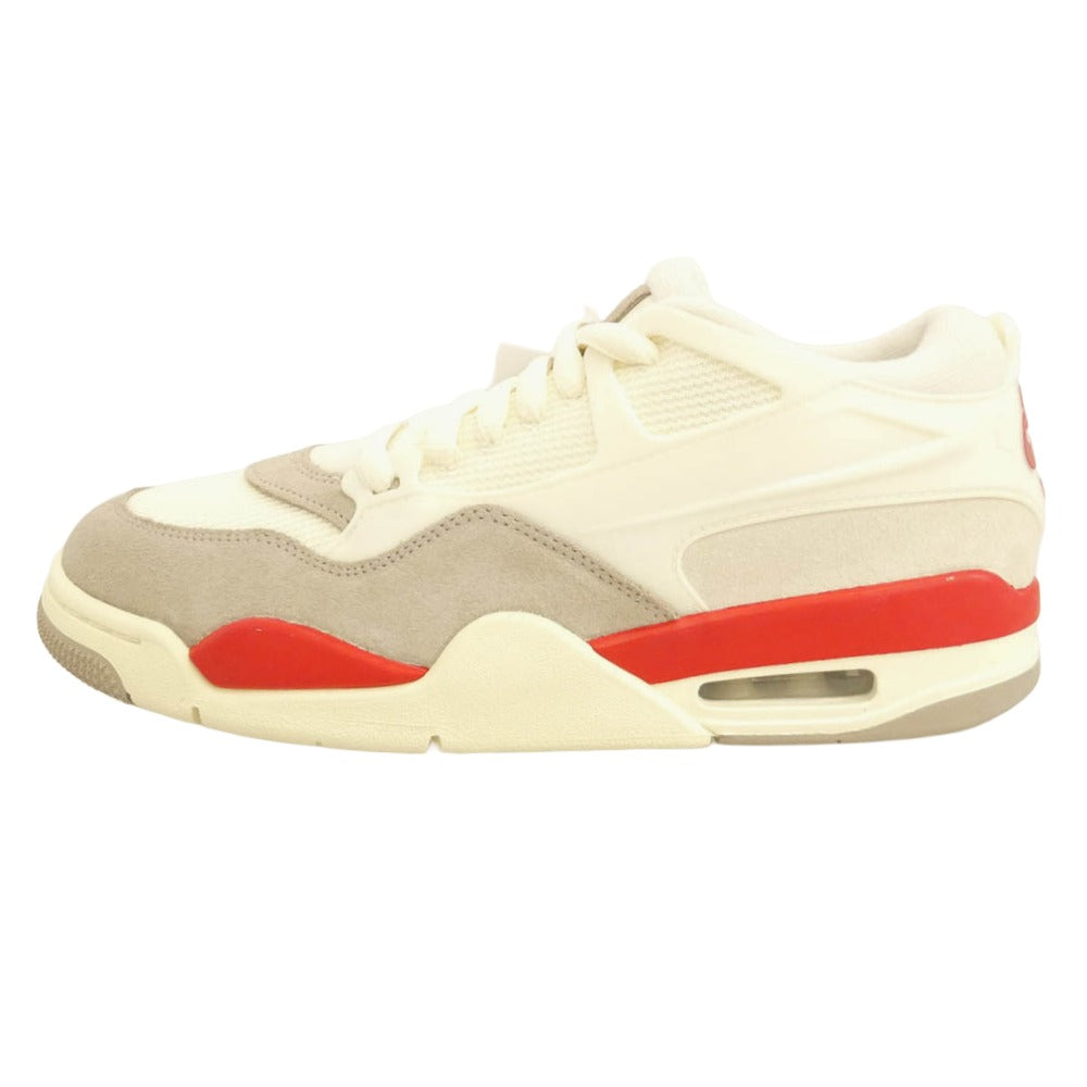 NIKE ナイキ HF8126-100 Air Jordan 4 RM エアジョーダン4 RM ローカット スニーカー ホワイト系 レッド系 27cm【極上美品】【中古】