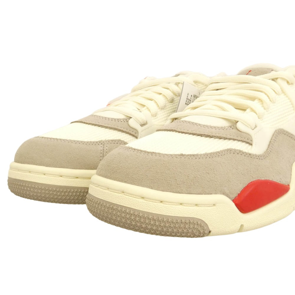 NIKE ナイキ HF8126-100 Air Jordan 4 RM エアジョーダン4 RM ローカット スニーカー ホワイト系 レッド系 27cm【極上美品】【中古】