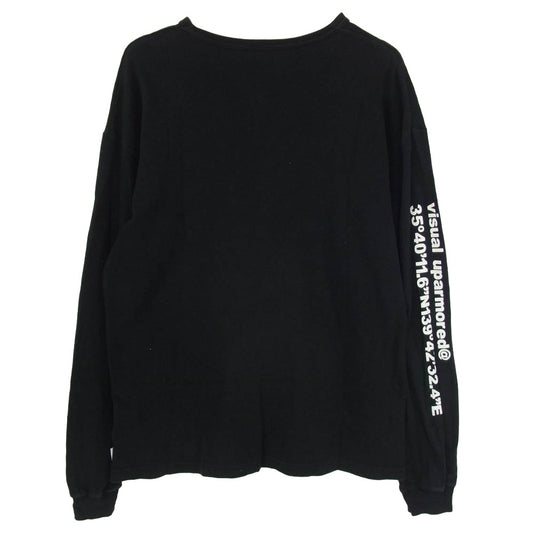 WTAPS ダブルタップス 19AW 192ATDT-CSM12 SIDE EFFECT LS TEE サイド エフェクト ロゴ 長袖 Tシャツ カットソー ブラック系 X01【中古】