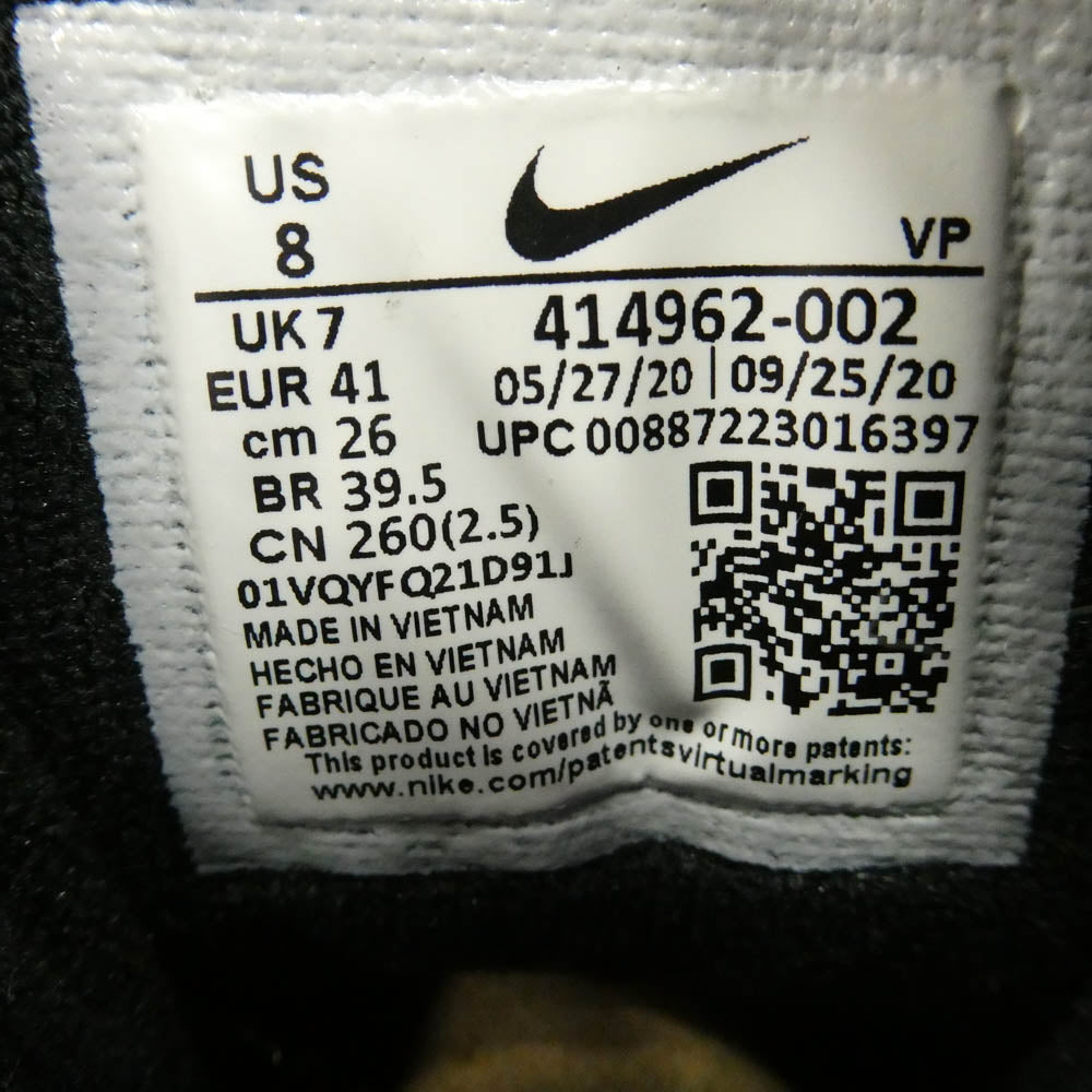 NIKE ナイキ 414962-002 Air More Uptempo エア モア アップテンポ スニーカー ブラック系 26cm【美品】【中古】