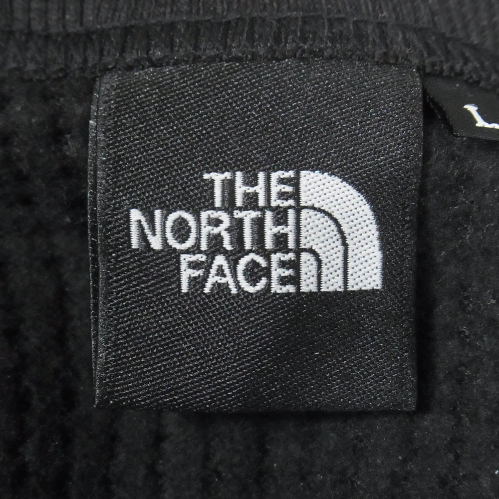THE NORTH FACE ノースフェイス NT62436 L/S Warm Waffle Crew ロングスリーブ ウォーム ワッフル クルーネック カットソー 長袖 Tシャツ ブラック系 L【中古】