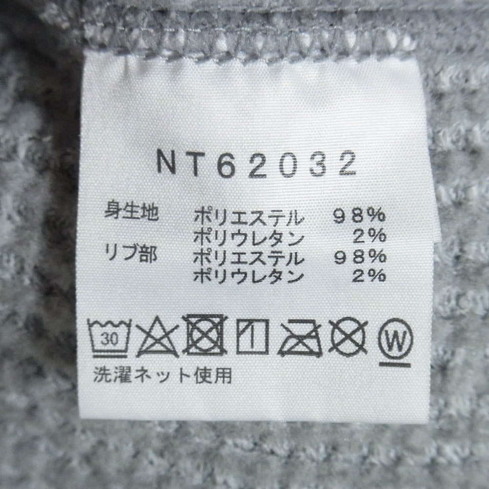THE NORTH FACE ノースフェイス NT62032 L/S Warm Waffle Crew ロングスリーブ ウォーム ワッフル クルーネック カットソー 長袖 Tシャツ グレー系 L【中古】