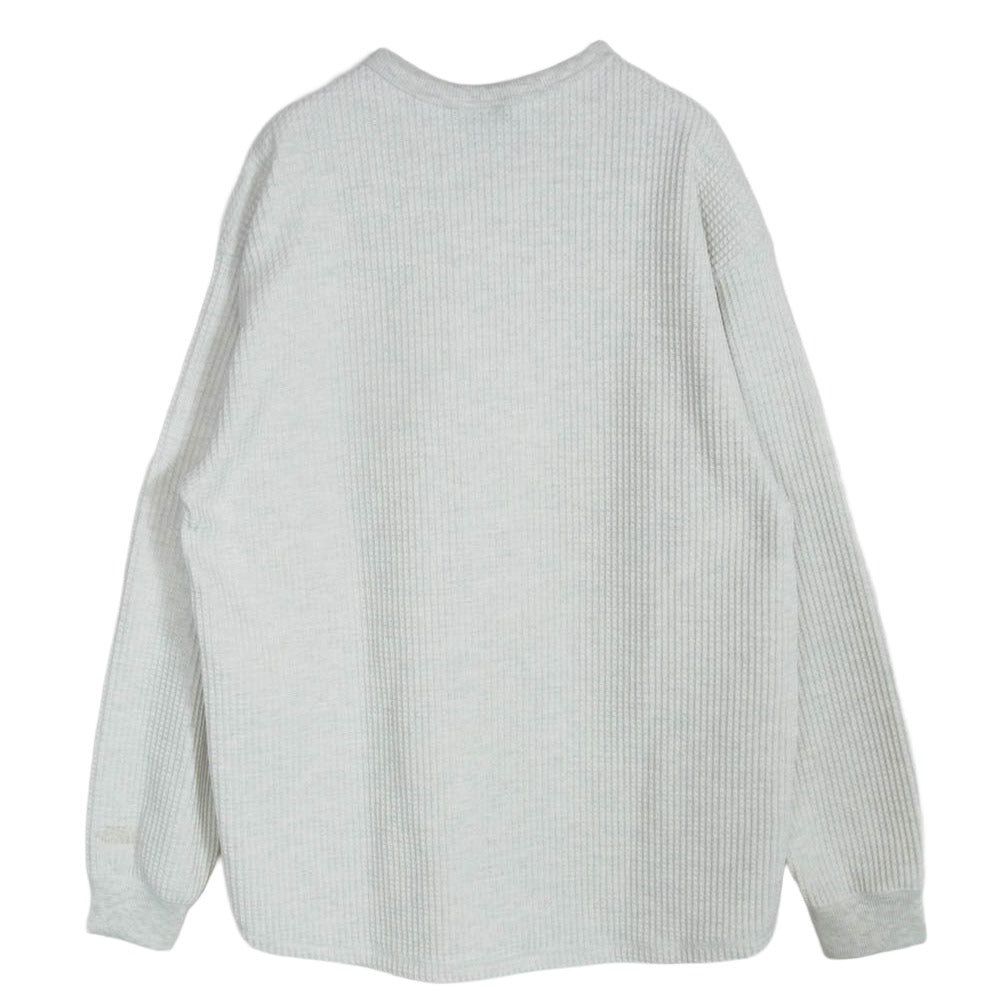 THE NORTH FACE ノースフェイス NT62436 L/S Warm Waffle Crew ロングスリーブ ウォーム ワッフル クルーネック カットソー 長袖 Tシャツ グレー系 L【中古】