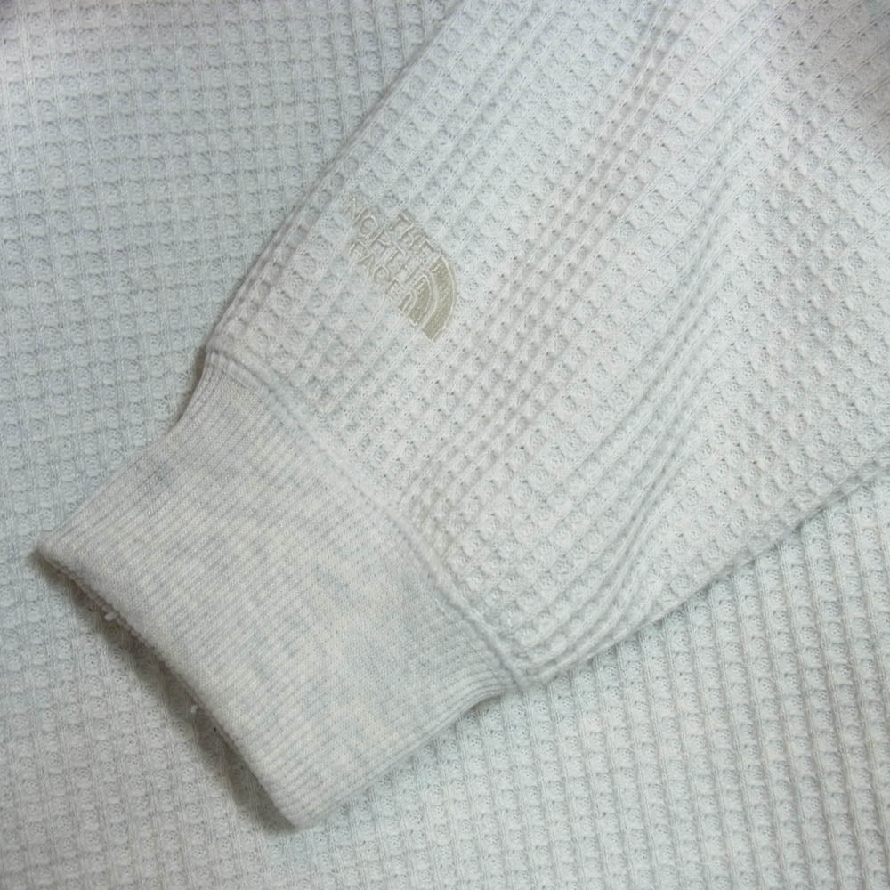 THE NORTH FACE ノースフェイス NT62436 L/S Warm Waffle Crew ロングスリーブ ウォーム ワッフル クルーネック カットソー 長袖 Tシャツ グレー系 L【中古】