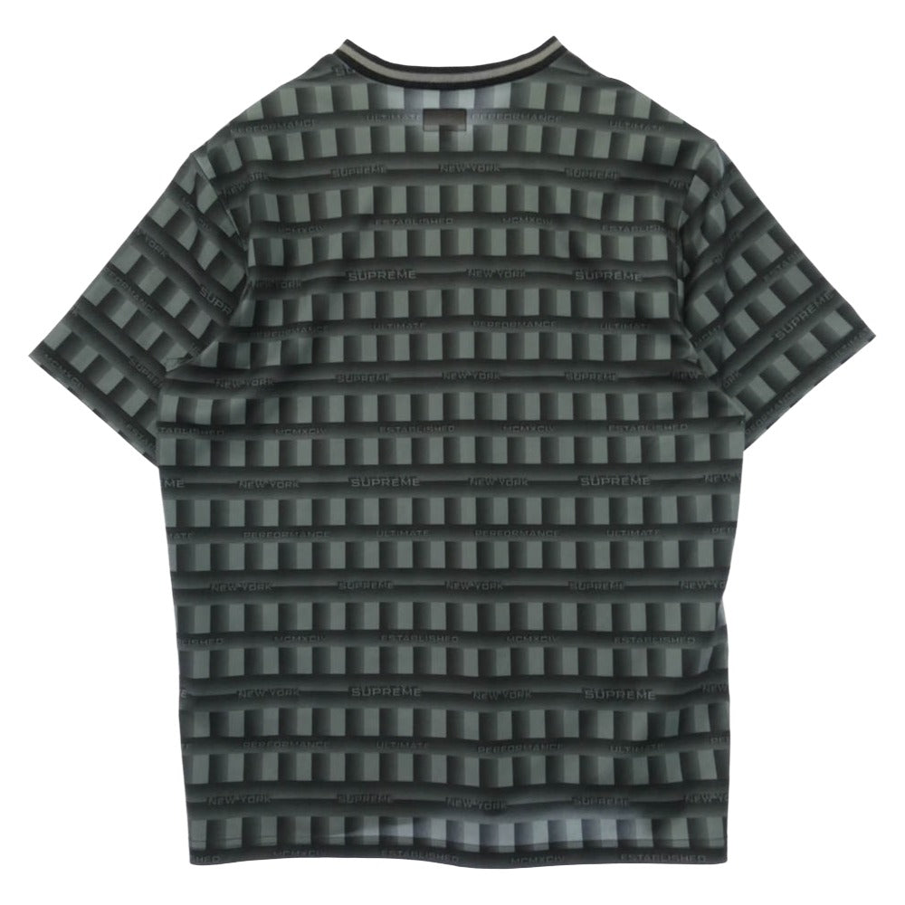Supreme シュプリーム 20SS Grid Soccer Jersey グリッド サッカー ジャージ Vネック 半袖 Tシャツ カットソー グリーン系 L【中古】