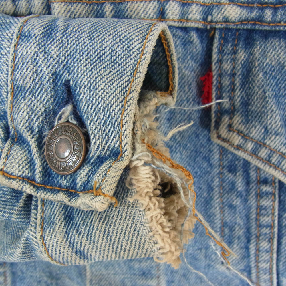 Levi's リーバイス 90s ボタン裏刻印H07 スモールe デニム ジャケット インディゴブルー系 サイズ表記無【中古】