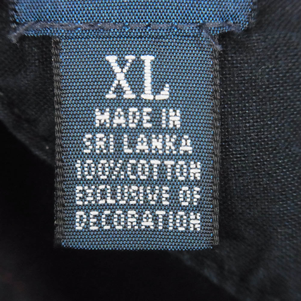 POLO RALPH LAUREN ポロ・ラルフローレン ロゴワッペン 長袖 ポロ ラガーシャツ ダークネイビー系 XL【中古】
