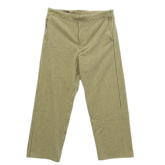 Nigel Cabourn ナイジェルケーボン ヒッコリーストライプ ウール パンツ ベージュ系 ブラック系 34【中古】