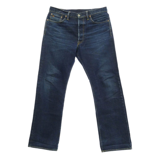RRL ダブルアールエル ボタンフライ 赤耳 デニム パンツ インディゴブルー系 34x32【中古】