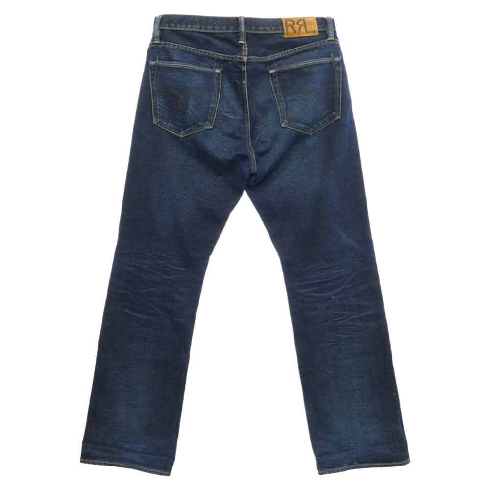 RRL ダブルアールエル ボタンフライ 赤耳 デニム パンツ インディゴブルー系 34x32【中古】