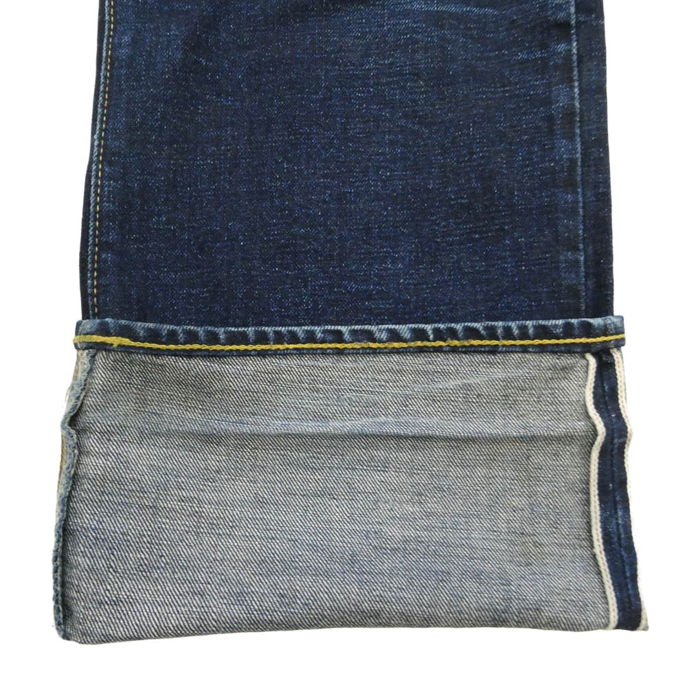 RRL ダブルアールエル ボタンフライ 赤耳 デニム パンツ インディゴブルー系 34x32【中古】