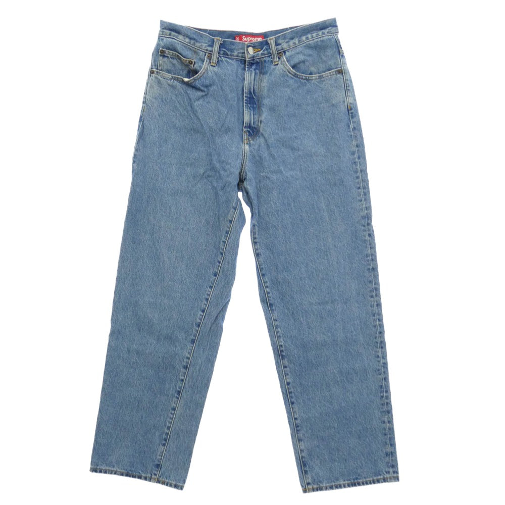Supreme シュプリーム 24AW Baggy Jean Washed Indigo バギー ジーンズ ウォッシュド インディゴ デニム パンツ インディゴブルー系【中古】