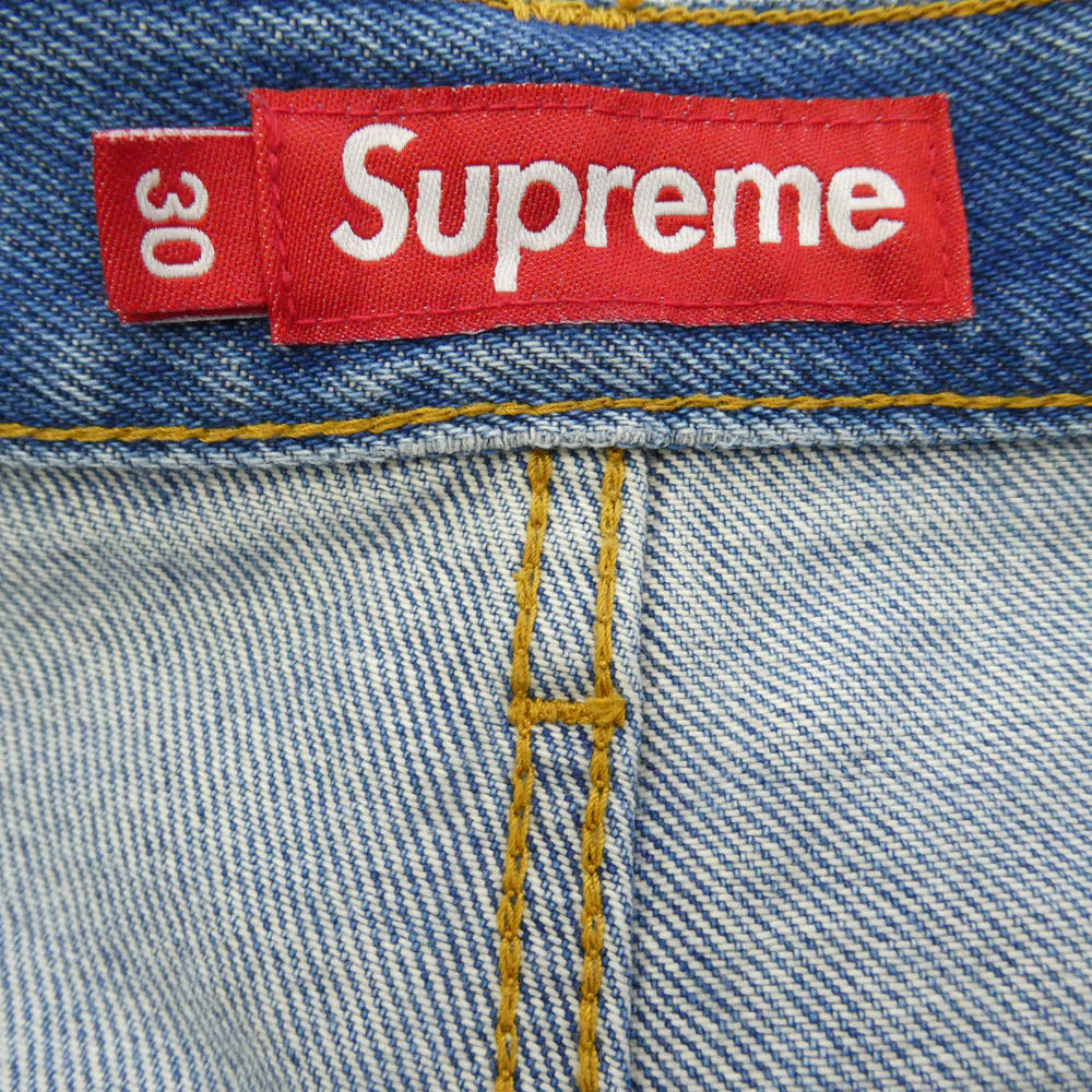 Supreme シュプリーム 24AW Baggy Jean Washed Indigo バギー ジーンズ ウォッシュド インディゴ デニム パンツ インディゴブルー系【中古】
