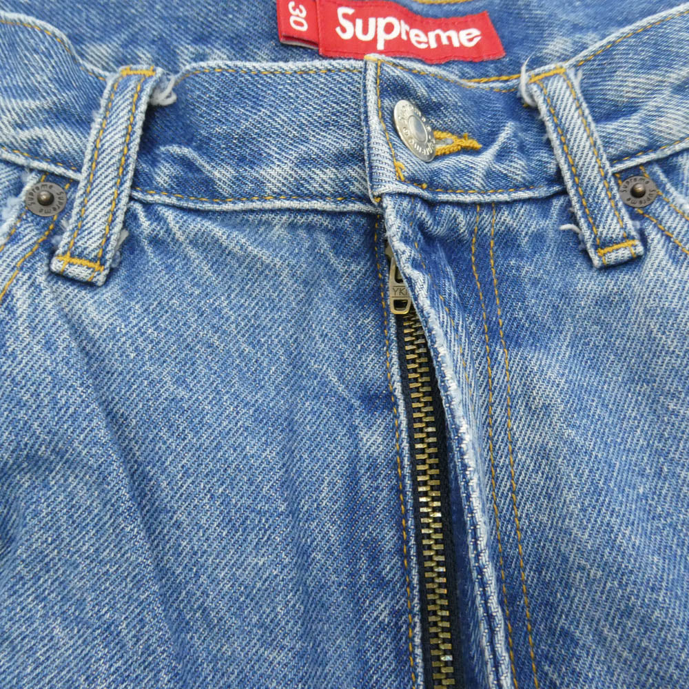 Supreme シュプリーム 24AW Baggy Jean Washed Indigo バギー ジーンズ ウォッシュド インディゴ デニム パンツ インディゴブルー系【中古】
