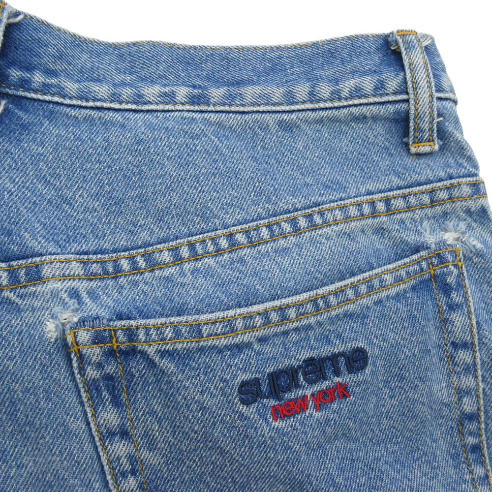 Supreme シュプリーム 24AW Baggy Jean Washed Indigo バギー ジーンズ ウォッシュド インディゴ デニム パンツ インディゴブルー系【中古】