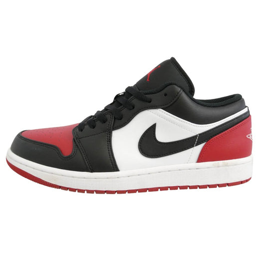 NIKE ナイキ 553558-161 Air Jordan 1 Low Bred Toe AJ1 エアジョーダン1 ロー ブレッドトゥ スニーカー レッド系 ブラック系 29.5cm【中古】