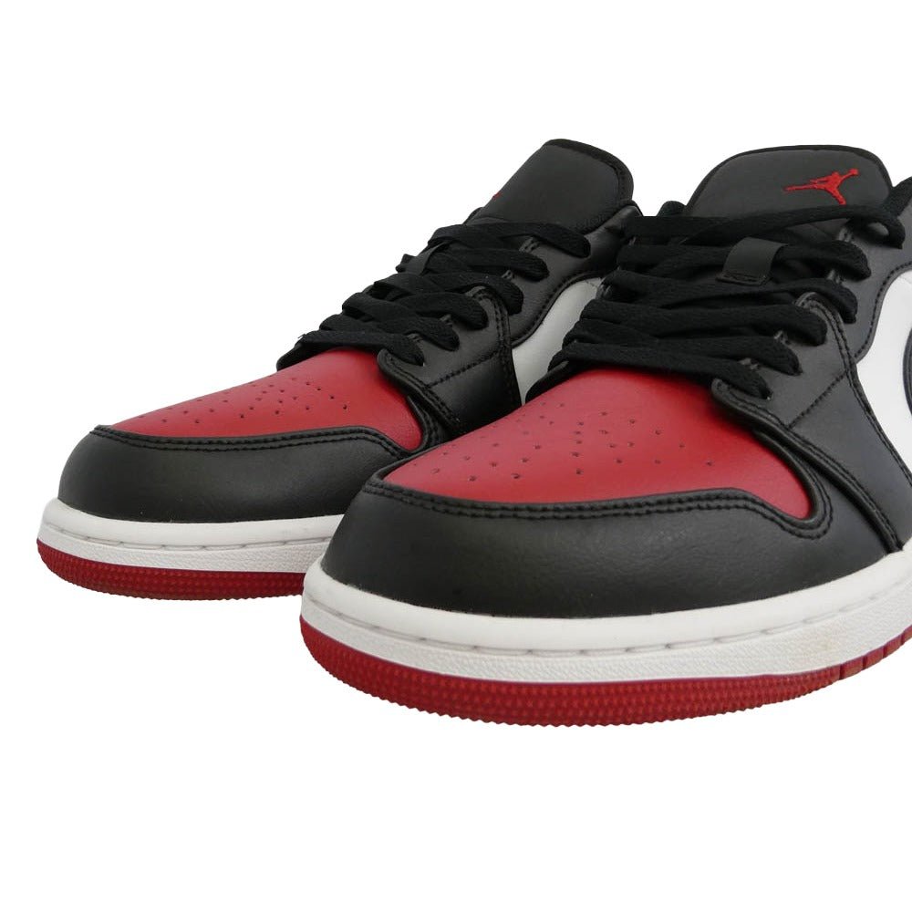 NIKE ナイキ 553558-161 Air Jordan 1 Low Bred Toe AJ1 エアジョーダン1 ロー ブレッドトゥ スニーカー レッド系 ブラック系 29.5cm【中古】