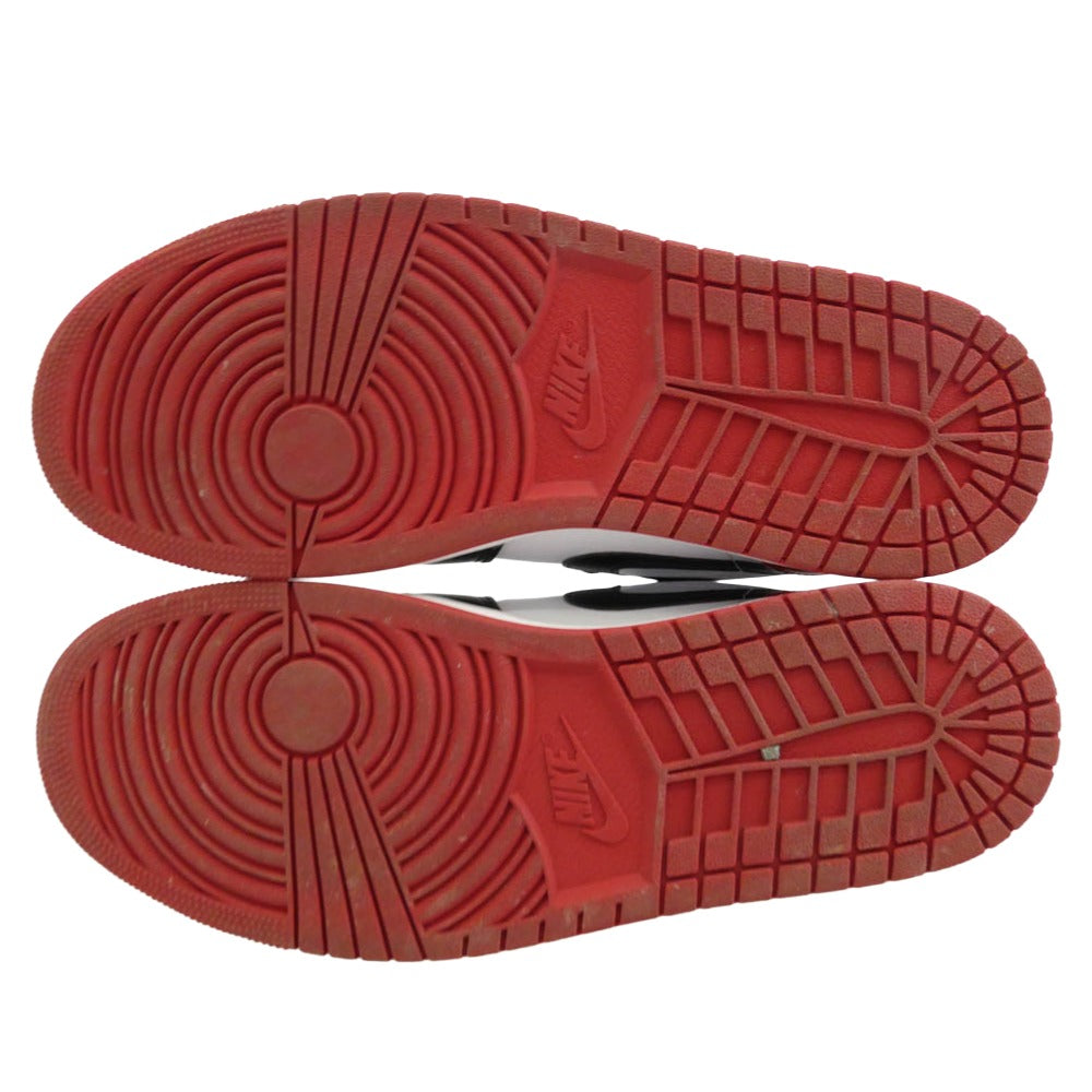 NIKE ナイキ 553558-161 Air Jordan 1 Low Bred Toe AJ1 エアジョーダン1 ロー ブレッドトゥ スニーカー レッド系 ブラック系 29.5cm【中古】